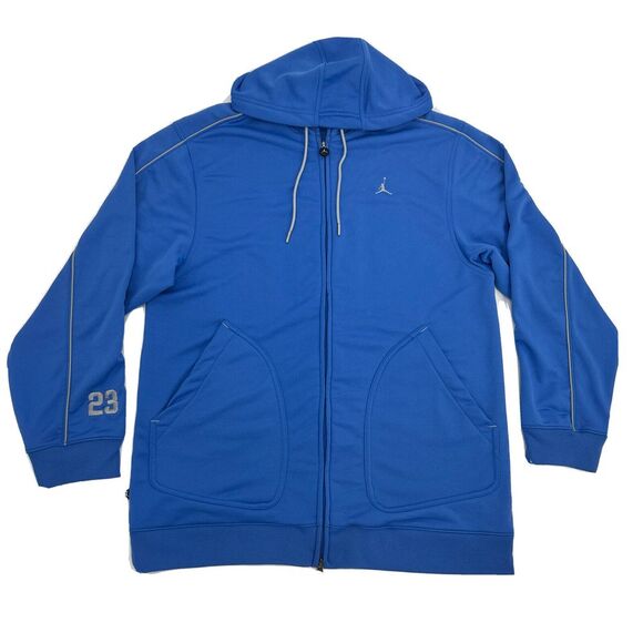 Jordan Jacket Mens XL Carolina Blue Lightweight Hooded Full Zip